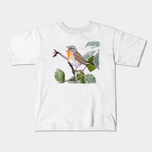Red-breasted Flycatcher Kids T-Shirt